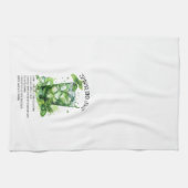 Cocktail Rezept Wasserfarbe Geschirrtuch (Horizontal)