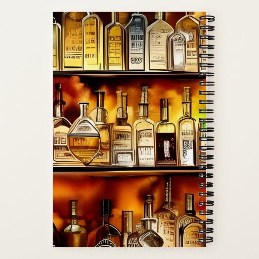 Cocktail Rezepte hinten in der Bar Notizblock (Rückseite)