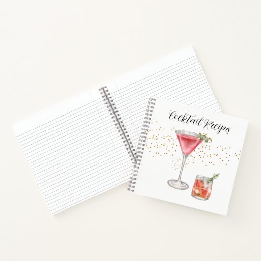 Cocktail Rezepte Notizblock (Innenseite)