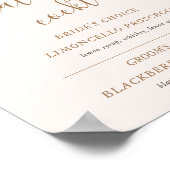 Cocktail Rose signieren Poster (Ecke)