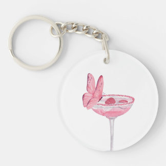 Cocktail-Schmetterling-Schlüsselanhänger Schlüsselanhänger