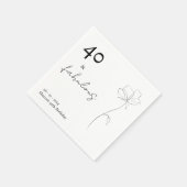 Cocktail Serviette | Anpassbare Veranstaltung (Ecke)