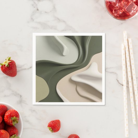 Cocktail-Serviette aus Papier in stilvoller Grafik Serviette (Beispiel)