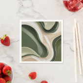 Cocktail-Serviette aus Papier in stilvoller Grafik Serviette (Beispiel)