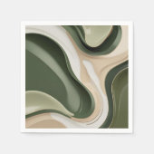 Cocktail-Serviette aus Papier in stilvoller Grafik Serviette (Vorderseite)