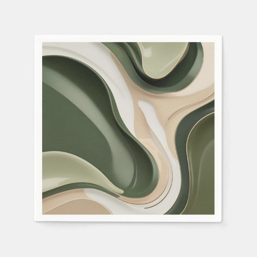 Cocktail-Serviette aus Papier in stilvoller Grafik Serviette (Vorderseite)