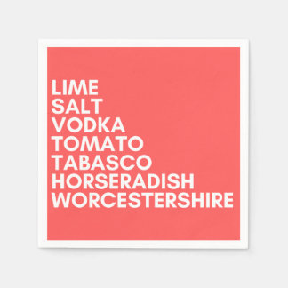 Cocktail Serviette blutige lustige rote Party