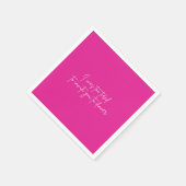 Cocktail Serviette lustiges rosa Party (Ecke)