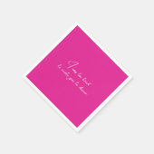 Cocktail Serviette lustiges rosa Party (Ecke)