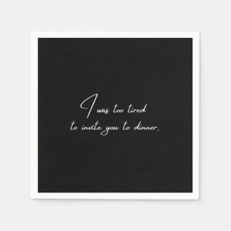 Cocktail Serviette lustiges schwarzes Party