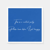 Cocktail Serviette lustiges schwarzes Party (Vorderseite)