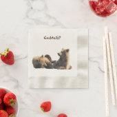 Cocktail-Serviette mit Grizzlybären Serviette (Beispiel)