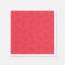 Cocktail-Servietten aus Herbst - Persimmon/Beere