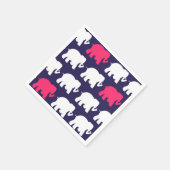 Cocktail-Servietten für Elefanten Serviette (Ecke)