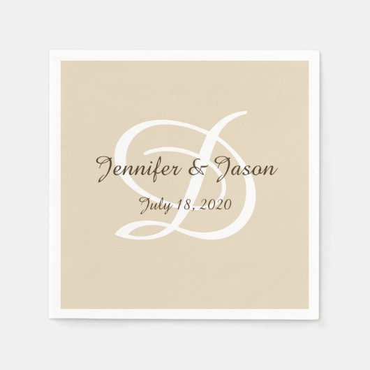 Cocktail-Servietten für Hochzeiten/Jubiläum Serviette (Vorderseite)