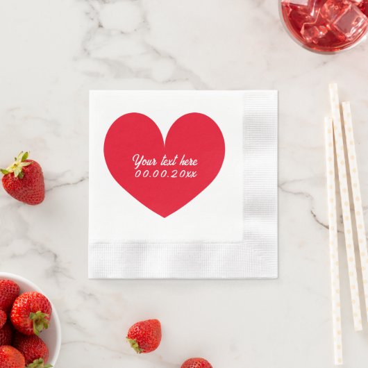 Cocktail-Servietten für Hochzeiten oder Verlobunge Serviette (Beispiel)