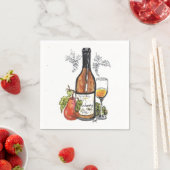 Cocktail-Servietten, Wein - original Aquarell Serviette (Beispiel)