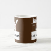 Cocktail-Shakers des Lebens hinter Bars verschließ Kaffeetasse (Mittel)