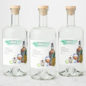 Cocktail-Signatur-Gastgeschenk Hochzeit Alkoholflaschenetikett (Flaschen)
