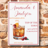 Cocktail-Skript für die alte Mode der Engagement-P Einladung