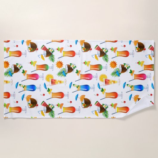 Cocktail Strandtuch (Vorderseite)