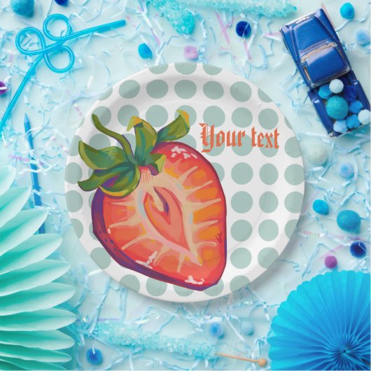 cocktail, Strawberry  Pappteller (Party)