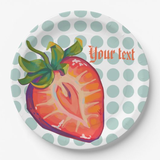 cocktail, Strawberry  Pappteller (Vorderseite)