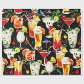 Cocktail-Stunde in den Tropen Geschenkpapier (Flach)