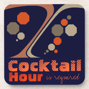 Cocktail-Stunde ist erforderliche Untersetzer