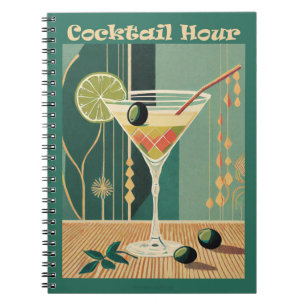 Cocktail-Stunde Mittelalterliches Design Notizblock