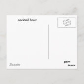 Cocktail-Stunde Postkarte (Rückseite)