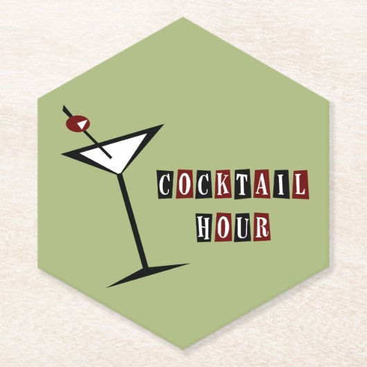 Cocktail-Stunde Untersetzer (Vorderseite)