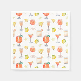 Cocktail Stunden Italienische Hochzeit Napkins Serviette