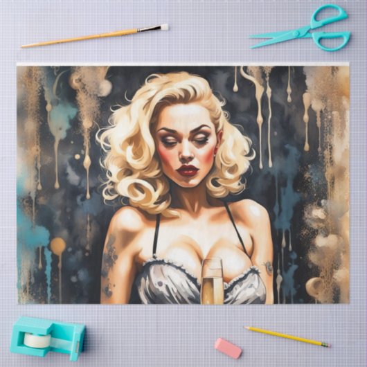 Cocktail-Süssen - Deko-Papier für Champagner Seidenpapier (Basteln)