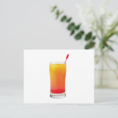 Cocktail Tequila Sunrise Postkarte (Stehend Vorderseite)
