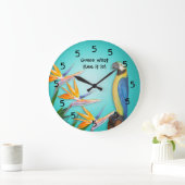 Cocktail Time Clock Große Wanduhr (Zuhause)