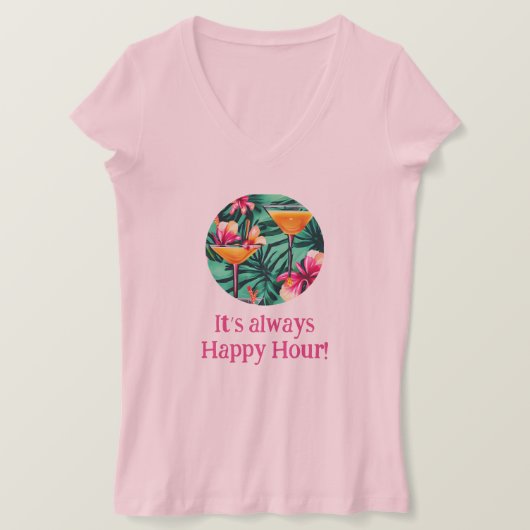 Cocktail Time T - Shirt (Design vorne)