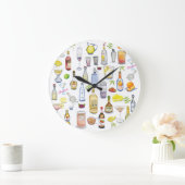 Cocktail-Uhr Große Wanduhr (Zuhause)