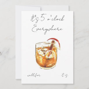 Cocktail- und Canapé-Ruhestand Einladung