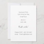 Cocktail und Fruchtsafteinladung Einladung (Rückseite)