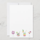 Cocktail- und Getränk-Party Einladung (Rückseite)