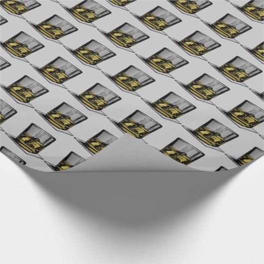 Cocktail und Napkin Design Geschenkpapier (Ecke)