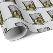 Cocktail und Napkin Design Geschenkpapier (Rolleneckpunkt)