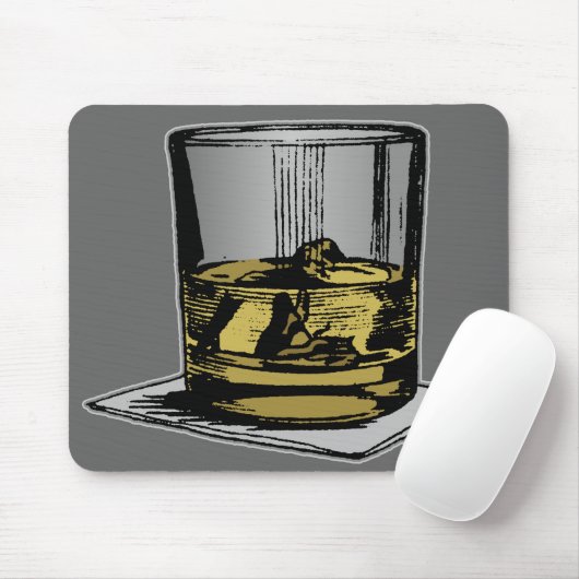 Cocktail und Napkin Design Mousepad (Mit Mouse)