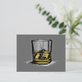 Cocktail und Napkin Design Postkarte (Stehend Vorderseite)