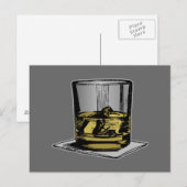 Cocktail und Napkin Design Postkarte (Vorne/Hinten)