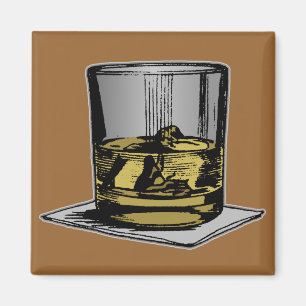 Cocktail- und Servietten-Design Magnet