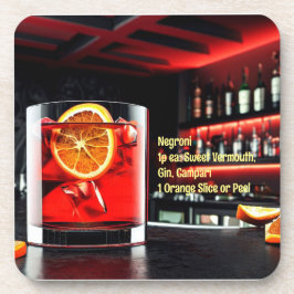 Cocktail-Untersetzer 03 w/Rezept Getränkeuntersetzer