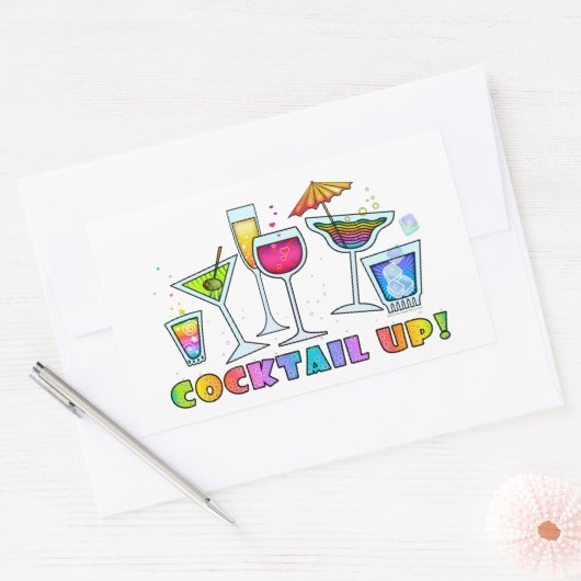 COCKTAIL UP! GLAS STICKER (Umschlag)