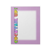 COCKTAIL UP! NOTEPAD LARGE NOTIZBLOCK (Rotiert)